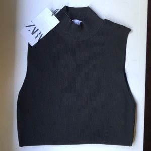 Zara mock neck tank